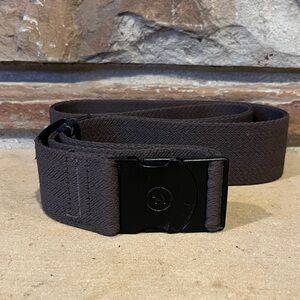 Arcade Atlas Brown Stretch Webbing Belt with Black Buckle